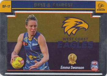 2023 AFLW TeamCoach - Best & Fairest Silver #BF17 West Coast Eagles Front